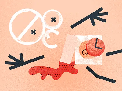 Productivity Killer blog illustration customer support editorial freshdesk freshworks helpdesk productivity tools