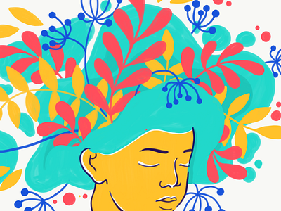 Strength WIP child children editorial floral strength wip