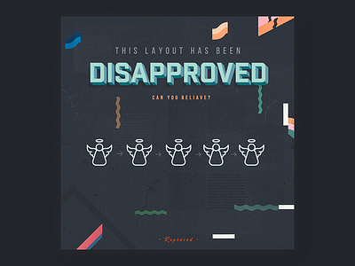 Desaproved Layout brand curitiba design everson facebook illustration ilustration mayer typography varejo