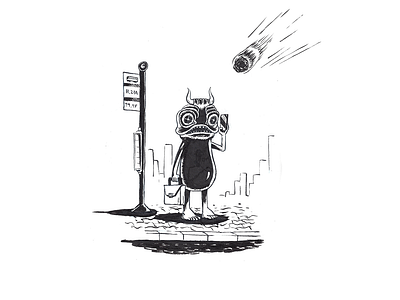 "Bull-Frog" Bob - inktober day 4 [Roasted] bullfrogbob cartoon character characterdesign characterdevelopment comics cool illustration illustrator ink drawing inktober inktober2018