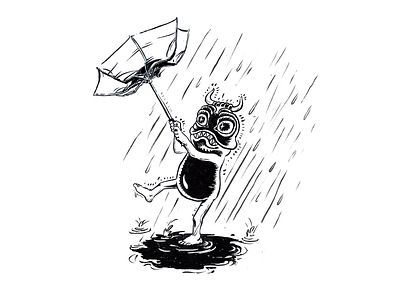 "Bull-Frog" Bob - inktober day 37 black bullfrogbob cartoon character cool design illustration illustration art illustration design illustrator inkdrawing inktober inktober2018 sketch sketchbook