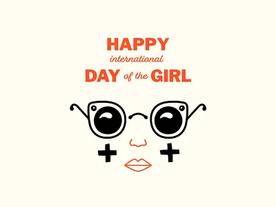 International Day of The Girl art digital equality female symbol feminine feminism feminist girl girl club girl gang girl power illustration international day of the girl logo plus portrait social media sunglasses vector women