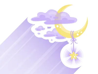 Moon+Stars cloud cute day 8 inktober inktober day 8 inktober2018 moon night purple sky space star
