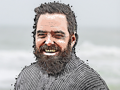 Vector sketch portrait :D addobe design effect photoshop portrait profile sketch vector art vector artwork vector sketch