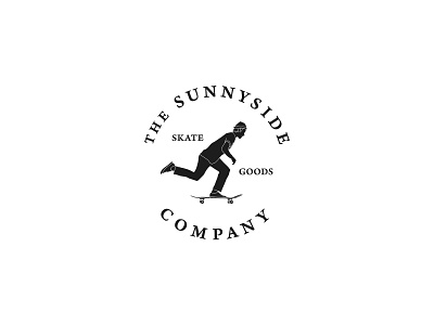 The SunnySide Company "Push Logo" branding design illustration logo skate skate board skate deck skateboard skateboarding typography