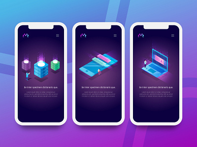 Mobile Ui 3d anayltics business isometric mobile ui ux onboarding ui project screen ui ux web