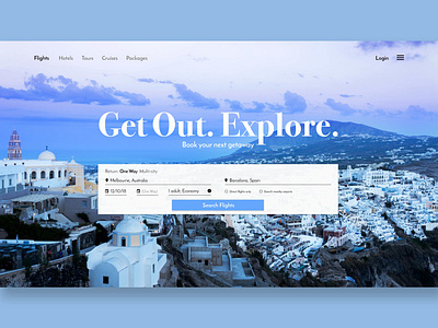 Travel Website / Day 03 colour dailyui dailyui 003 design landscape light nikon photography travel typography ui ui ux ui 100 uidesign uidesigner ux uxui uxuidesign web web design