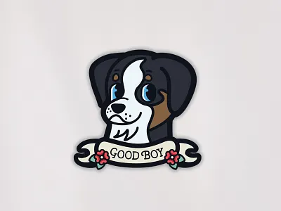 Obi Good Boy | Sticker animal aussie australian shepherd dog good boy obi pet pupper puppy