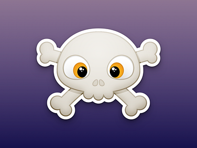 Lovely Skull cute lovely skull sticker
