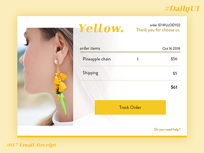 Daily UI #017 Email Receipt daily email receipt ui