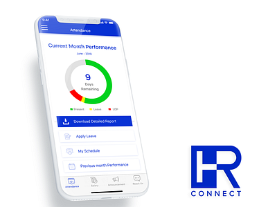 HR Connect App hr app ios design ui designer ux design