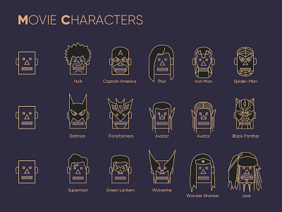 Movie Characters illustration