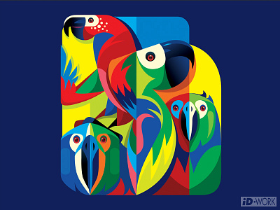 colorful parrots adobe illustrator art cartoon character character art colorful colorful art design digitaldrawing graphic design graphicart graphics illustration illustrator parrot vector vector artwork vectorart vectorgraphics vectorillustration