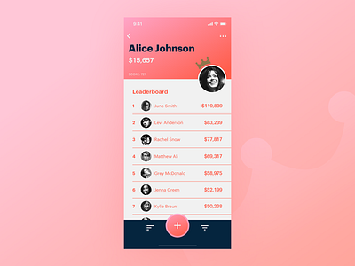 UI Daily, #019 – Leaderboard app design leaderboard ui uidaily ux
