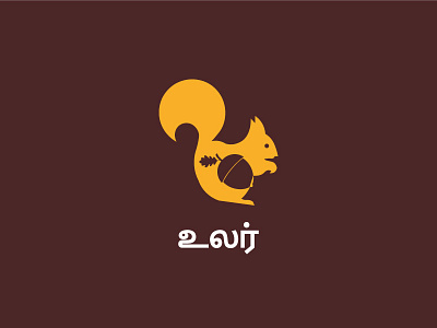 Dried Fruit Company logo acorn acorns brand creative dry brush dry fruit fruit logo nuts squirrel uiux ular