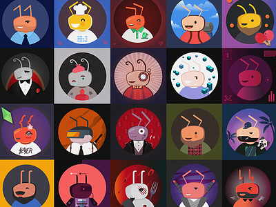Ants ants character design identity