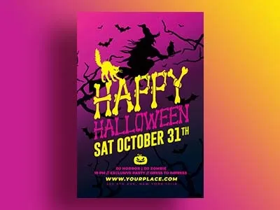 Happy Halloween Party Flyer advertising agency bundle creative design flyer bundle flyer templates graphics design halloween party happy halloween photoshop posters print print design printable template
