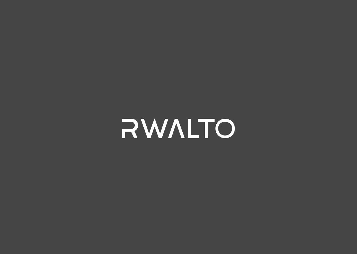 RWALTO - Minimalistic wordmark logo 3d blockchain branding crypto graphic design logo minimalist ui ux vector worldmark