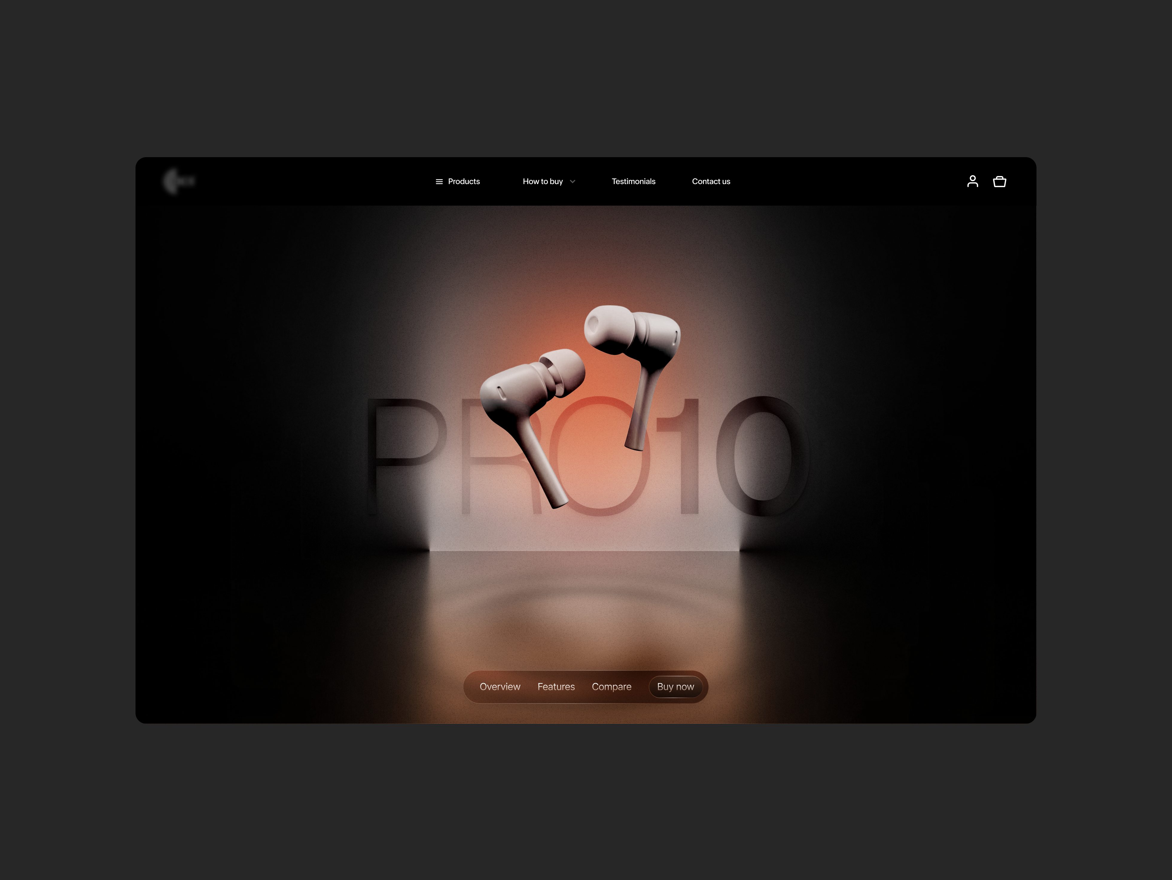 Example of High Impact Hero Section Design