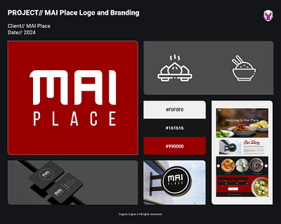 Mai Place Logo and Branding asian branding design logo resturant