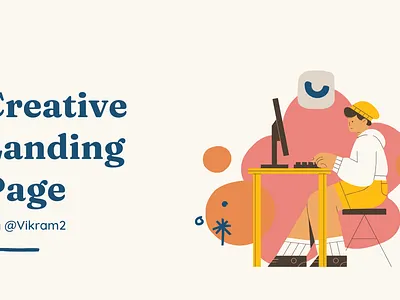 creative Landing Page design app branding design graphic design illustration logo typography ui ux vector