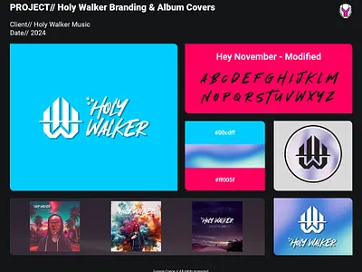 Holy Walker Music branding christian edm logo music rave techno