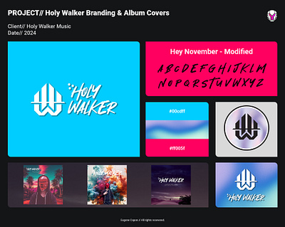 Holy Walker Music branding christian edm logo music rave techno