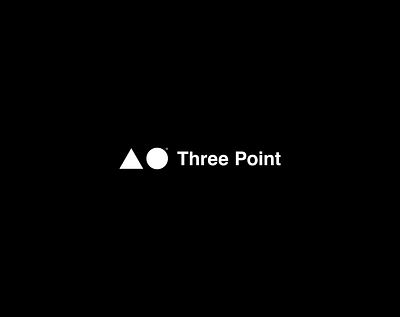 Three Point branding graphic design logotype modern modernism