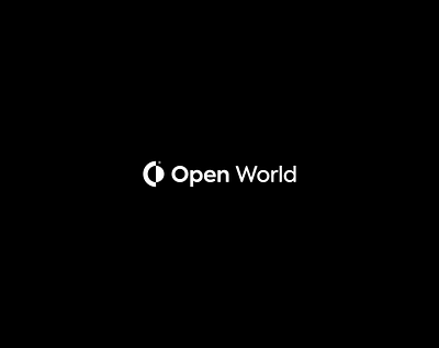 Open World branding graphic design logotype modern modernism