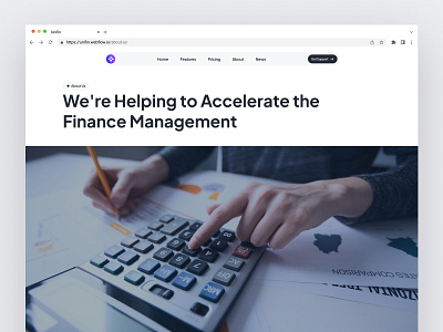 UniFin Fintech Template for webflow → “About US” Page about about page about us about us page components design finance fintech business interface landing landingpage page ui unified ui unifiedui ux website