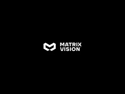 Matrix Vision branding design graphic design logo logotype modern modernism