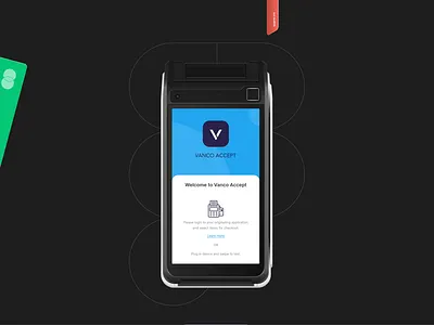 Vanco Accept (Payment Processing App) animation branding card card payments card swipe ct 40 fintect app logo mobile app motion graphics payment gateway payment processing pos terminal ui user experince design user interface design ux vanco payments visual design