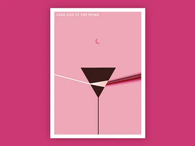 Dark Side of the Womb abstract album art album artwork album cover album cover design dark side of the moon fun illustration moonlight parody pink floyd prism wombat