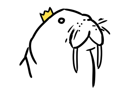 Walroyalty crown king queen royal walrus