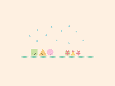 Geofriends: Christmas character design minimalistic