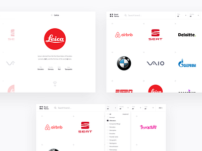 Brand Names Website brand branding clean design landing layout logo minimal minimalism simple typography ui ux web webdesign website