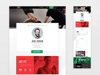 Fitness World design ui web