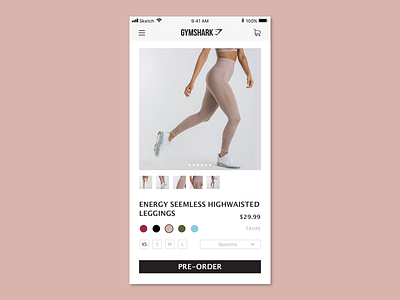 Daily UI 075/100 -- Pre-Order app dailyui dailyui075 preorder ui