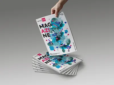 Magazine design branding collage design design agency illustration magazine typography