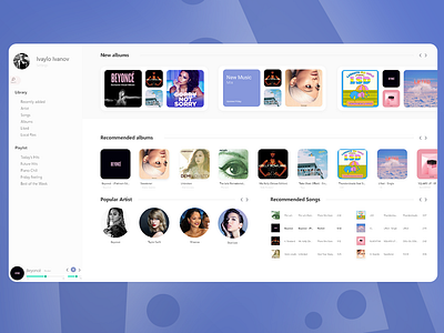 iTunes for windows - redesign apple design illustration itunes photoshop ui ux windows