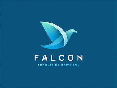 Falcon bird brand design icon identity logo sign symbol