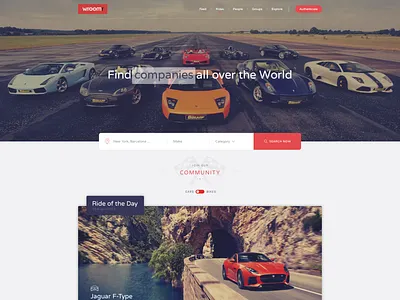 Wroomr - Designed by Mobiteam branding design ui uiux ux ux design web design agency wordpress design wordpress development
