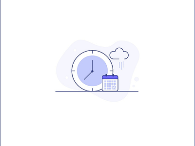 Clock Icon illustration illustrator photoshop uiux web design