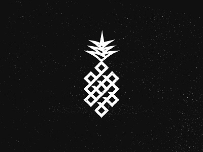 Inktober16 Pineapple black brand design illustration logo mark pineapple