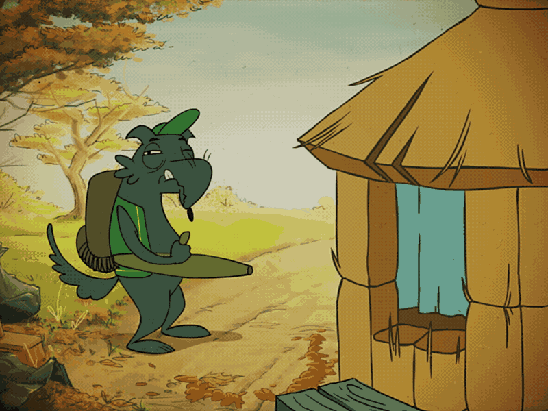 Pig nr:1 animation cel cel animation character animation drawing house pig wolf
