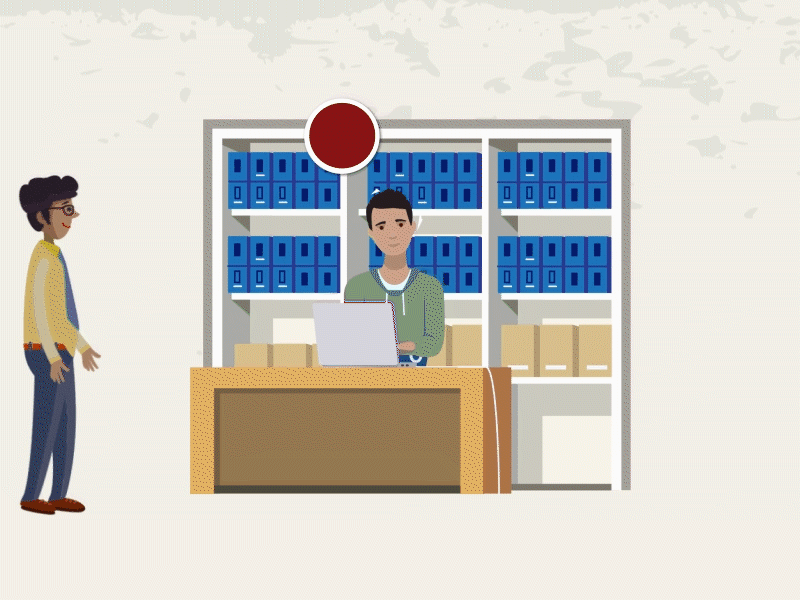 Shopping Questions 2d african animation customer design gif illustration kenyan salesman shopping store