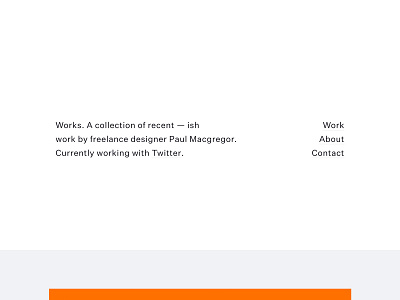 Works folio freelance minimal portfolio ui ux