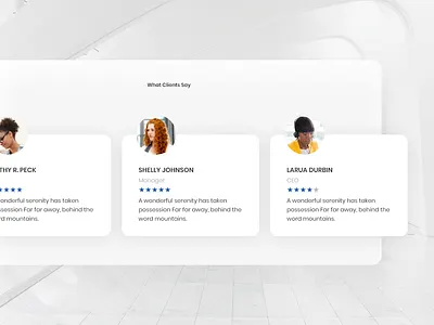 Testimonials adobe xd business clean depth minimal quote wordpress