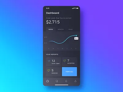 Accident Reporting App app clean dark ui dasboard interace ios mobile ui