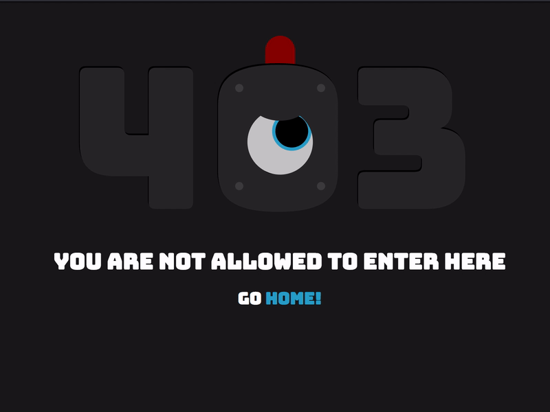 403 Page - forbidden 403 403 error 403 forbidden codepen css css animation html illustration illustration challenge interaction js svg svg animation vector vector animation